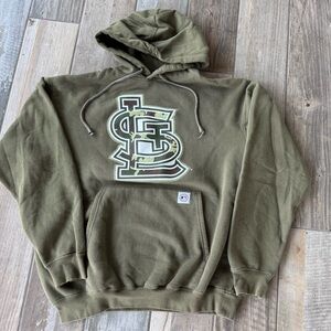 St. Louis Cardinals Green Hoodie Sweatshirt Medium